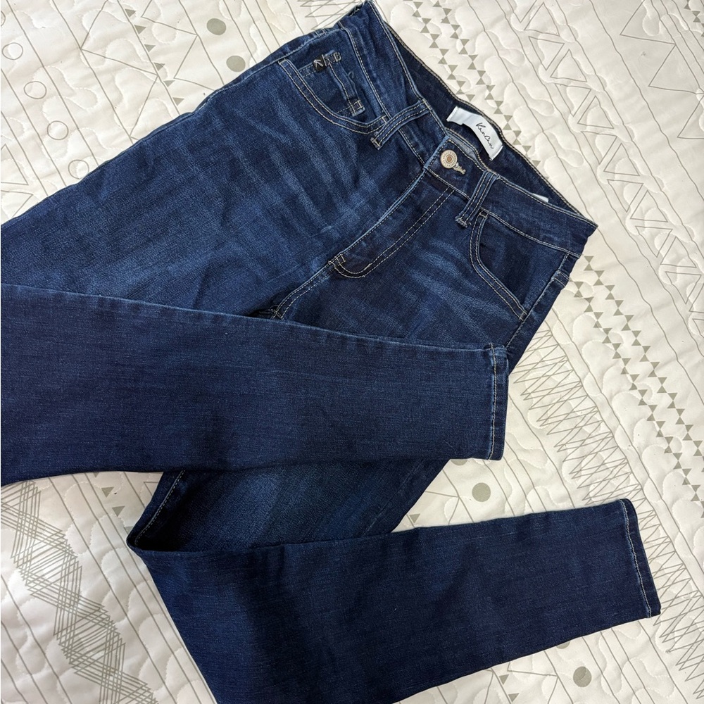 KanCan Women's High Rise Dark Indigo Jeans